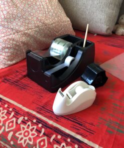 Officemate Heavy Duty Weighted 2-in-1 Tape Dispenser, Recycled,Black (96660) 36 91YLLPm9x5L