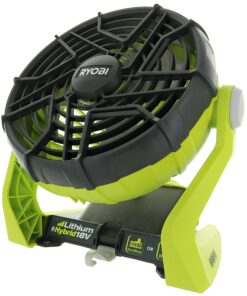 Ryobi P3320 18 Volt Hybrid One+ Battery or AC Powered Adjustable Indoor/Outdoor Shop Fan (Battery and Extension Cord Not Included/Fan Only) 1 15 91YO94MvZwL