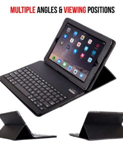 Alpatronix iPad Case with Keyboard, 9.7 inch KX130 Leather iPad Cover w/Detachable Wireless Bluetooth Keyboard Compatible w/Apple iPad 6 (2018)/iPad 5 (2017)/iPad Pro 9.7 & iPad Air 2&1-Black iPad 6/5, iPad Pro 9.7", iPad Air 2/1 (9.7-inch) Black 52 91YRh5xD 6L