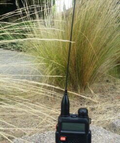 Authentic Genuine Nagoya NA-717 8.5-Inch Super Whip VHF/UHF (144/430Mhz) Antenna SMA-Female for BTECH and BaoFeng Radios NA-717 8" VHF/UHF 20 91YVzo57L9L