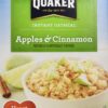 Quaker Instant Oatmeal, Apples & Cinnamon, Breakfast Cereal, 15.1 Ounce, (Pack of 4) Apples and Cinnamon Oatmeal 15.1 Ounce Box 29 91YWy EY2FL