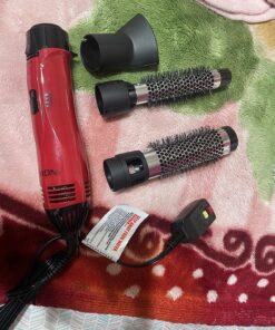 Revlon 1200W Perfect Style Hot Air Kit | Style, Curl, and Volumize, 3 Piece Set Black 44 91YdJLu98zL