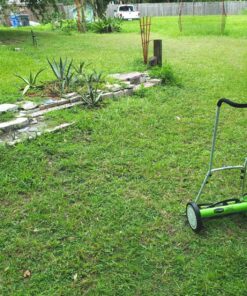 Greenworks 16-Inch Reel Lawn Mower with Grass Catcher 25052,Black/Green, 47"D x 22"W x 29.75"H 16" Reel Mower 63 91Yi7lvm89L