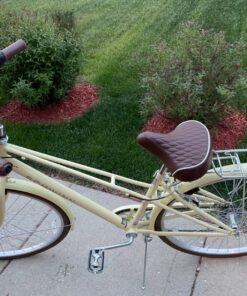 Schwinn Comfort Bike Seat, Bicycle Seat Replacement for Men and Women, Universal Fit Saddles with Standard Seat Posts Cruiser/Quilted Brown 26 91YkMBHP oL