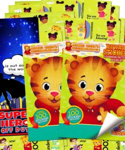 Daniel Tiger Stickers ~ Over 200 Reward Stickers with Bonus Door Hanger (Set of 2 Sticker Pads)