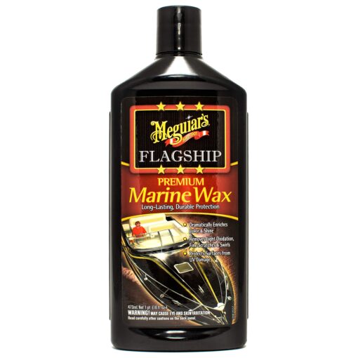 Meguiar's Flagship Premium Marine Wax, Boat Polish and Oxidation Remover - 16 Oz Bottle 16 Fl Oz (Pack of 1)