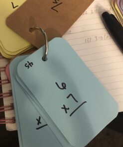 Koogel 300 Pieces 2.2 x 3.5 Inches Multicolor Kraft Paper Binder Ring Easy Flip Flash Card/Study Cards/Memo Scratch Pads/Bookmark/DIY Greeting/Index Card Stock/Note Card(50 Sheets per Set) 300 --multicolored 45 91YrvrzaJWL