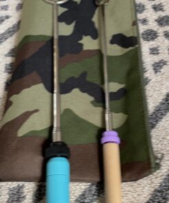 Jolly Green Products Rotating Marshmallow Roasting Sticks | Set of 5 Telescoping Forks - Free Bag | Safe, Fun Smores & Hot Dog Stainless Steel Long Camping Skewers | Campfire BBQ Cookware Accessories 41 91YwZWZ9 PL