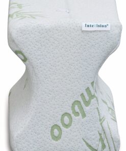 InteVision Memory Foam Knee Pillow for Side Sleepers, Body Positioner Pillow, Leg Spacer Pillow with Bamboo Cover 11 91Yy5bGIZKL