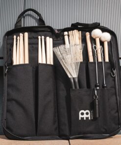 Meinl Percussion Drum Stick Bag with Extra Outside Pocket and Floor Tom Hooks – for Mallets, Brushes and Accessories, Black, Standard (MSB-1) Regular 45 91Z1B8821S