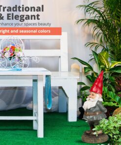 Garden Gnomes Outdoor and Indoor Statue 10'' Weather-Resistant Lawn Gnome With Red Hat and Adorable beard, Adds Whimsical Charm to Your Garden Gnomes Decorations for Yard. 10 in 23 91Z8prg7E3L