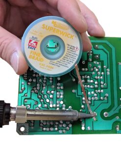 Alternative view of MG Chemicals 442 Desoldering Braid #2 Fine Braid Super Wick with RMA Flux, 25' Length x 0.05" Width, Yellow