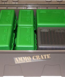 MTM ACR8-72 Ammo Crate Utility Box | Ammo, Survival or Hunting Gear Storage | O-Ring Seal for Water Resistant Dry Storage | Double Padlock tapped for Security | Carries 85lbs of Gear | Dark Earth 32 91ZFQlDvL6L