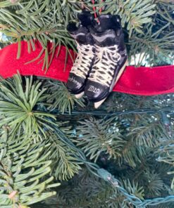 Alternative view of Midwest Hockey Skates Christmas Tree Ornament 2.5 Inch Multicolor
