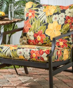 Alternative view of Greendale Home Fashions Deep Seat Cushion Set, Aloha Black
