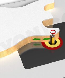YONICO Pattern Bit Flush Trim Top and Bottom Bearing Router Bits 1-Inch 1/2-Inch Shank 14141 1" Length - 3/4" Width - 1/2" Shank 8 91ZMnz0XogL