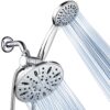 AquaDance 7" Premium High Pressure 3-Way Rainfall Combo Combines The Best of Both Worlds-Enjoy Luxurious Rain Showerhead and 6-Setting Hand Held Shower Separately or Together, Chrome 2.5 Gallon Per Minute 43 91ZT0JBnvCL