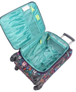 Lily Bloom Luggage Set 4 Piece Suitcase Collection with Spinner Wheels for Woman (Wildwoods) Wildwoods 18 91ZTDHNrLL
