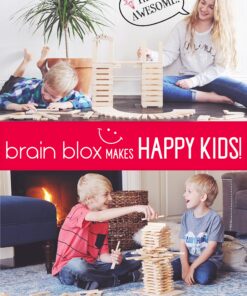 Brain Blox Natural Wooden Blocks for Kids Ages 4-8 - Montessori Blocks for Hands-on Learning - STEM and Architecture for Kids (100 Building Blocks) 13 91ZWVIiIFVL 1