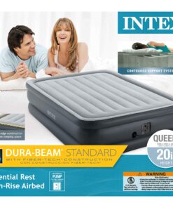 Intex Queen Dura-Beam Standard Series 20 Inch Thick Lightweight Inflatable Bed Air Mattress 23 91ZlCYLXOSL