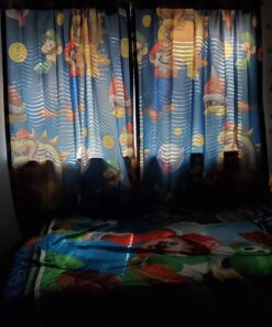 Franco Kids Room Darkening Window Curtain Panel, 42 in x 63 in, Super Mario 39 91ZnJxqoK8L