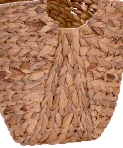 Household Essentials ML-4002 Tall Water Hyacinth Wicker Basket with Handles | Natural, Brown, Natural 27 91Zp87H1i5L