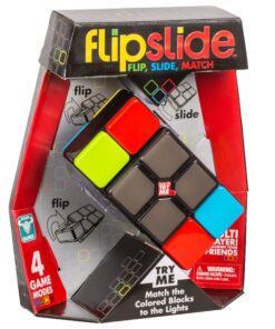 Flipslide Game - Electronic Handheld Game | Addictive Multiplayer Puzzle Game of Skill | Flip, Slide & Match Colors to Beat the Clock | 4 Thrilling Game Modes | Ages 8+ | Includes Batteries 31 91ZpcxLMSiL
