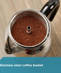 Farberware 2-4-Cup Electric Percolator coffee maker, Stainless Steel, Automatic Warm Function, FCP240 4 Cup 23 91ZrEx7MVUL