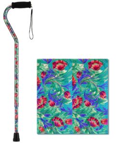 NOVA Designer Walking Cane with Offset Handle, Lightweight Adjustable Walking Stick with Carrying Strap Canterbury Design 5 91Zrp2MagPL