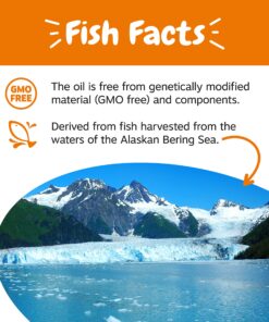 Wild Alaskan Salmon Oil for Dogs & Cats - Omega 3 Skin & Coat Support - Liquid Food Supplement for Pets - Natural EPA + DHA Fatty Acids for Joint Function, Immune & Heart Health 16 Fl Oz 16 Fl Oz (Pack of 1) 32 91ZrynDg4WL 1