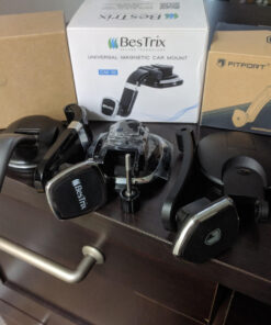 Bestrix Phone Holder for Car, Magnetic Car Phone Mount | Dashboard Car Phone Holder Compatible with iPhone 14,13,12,11Pro,Xr,XS MAX,8,8Plus,7,7Plus,Galaxy S22 21 20 Note S8 S9 S10 & All Smartphone Black 50 91Zrypc63KL