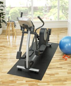 Alternative view of SuperMats Heavy Duty Equipment Mat 11GS-GRAY Made in U.S.A. for Large Treadmills Ellipticals Rowers Rowing Machines Recumbent Bikes and Exercise Equipment Color Gray (3-Feet x 6.5-Feet) (36" x 78") (91.44 cm x 198.12 cm)