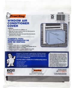 THERMWELL Frost King AC2H Outside Window Air Conditioner Cover, 18 x 27 x 16-Inch, 18"X27"X16"X6, 18" x 27" x 16" x 6 mil Fits up to 10,000 BTU, Gray 19 91a 710QUvL