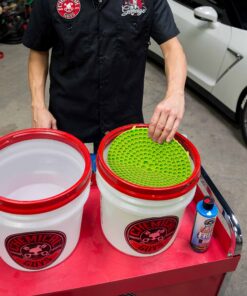 Chemical Guys DIRTTRAP04 Cyclone Dirt Trap Car Wash Bucket Insert Car Wash Filter Removes Dirt and Debris While You Wash (Green) 12" Diameter Great For Washing Cars, Trucks, SUVs, RVs & More Lime Green 31 91a GkHuYPL