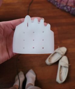 Ball of Foot Cushions, (4PCS) Metatarsal Pads, Toe Separator, Toe Spacers, Breathable & Soft Gel Foot Pads, Forefoot Pads for Mortons Neuroma Callus, Diabetic Feet, Blisters, White 2 Pair (Pack of 1) 26 91a0d7jmfuL