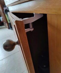 12 Pack Cabinet Locks Child Safety | Baby Safety Cabinet Locks NO Drilling 3M Adhesive Baby Proof Drawer Lock Child proofing cabinets latches for Kids Latch for Drawers & Door Child Safety Locks White 1 Count (Pack of 12) 35 91a1fFIYipL