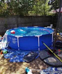 INTEX 28201EH 10ft x 30in Metal Frame Pool with Cartridge Filter Pump for Above-Ground Pool 32 91a4lyK14mL