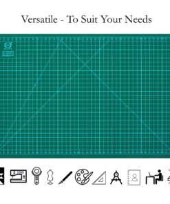 DAFA Professional 18" x 12" Self-Healing, Double-Sided Cutting Mat, Rotary Blade Compatible, (36x24), (24x18), (18x12), (12x9) Sizes, for Sewing, Quilting, Arts & Crafts A3 (18 x 12) 15 91a8hskQPvL 1