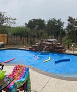 INTEX 28013E Solar Pool Cover: For 15ft Round Easy Set and Metal Frame Pools – Insulates Pool Water – Reduces Water Evaporation – Keeps Debris Out – Reduces Chemical Consumption 15 ft 29 91a8kLAUmUL