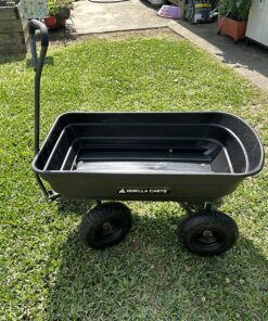 Gorilla Carts Poly Garden Dump Cart with Easy to Assemble Steel Frame, Camping Beach Wagon w/Quick Release System, 600 Pound Capacity, & 10 Inch Tires 56 91aHJ05Ms3L 2