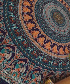 Popular Handicrafts Tapestry Wall Hanging Hippie Mandala Bohemian Hippy Psychedelic Design Indian Magical Thinking Tapestries Bedspread 84x90 Inches,(215x230cm) Navy Blue Full (215cms x 230cms) Neavy Blue 27 91aJ9gFQoPL