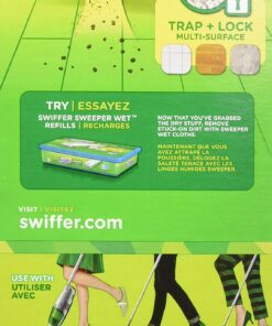 Swiffer Sweeper Dry Sweeping Pad Multi Surface Refills, Unscented, 48 Count 7 91aM9Ir8BhL
