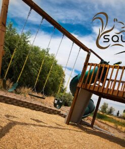 Squirrel Products Heavy Duty Green Disc Tree Swing with Rope for Outdoor Play - Easy DIY Addition to Playset or Tree 26 91aU45uNfsS