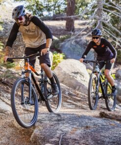 Mongoose Impasse Full Suspension Mountain Bike, Men and Women, 18-Inch Aluminum Frame, 29-Inch Wheels, Front and Rear Disc Brakes, Twist Shifters, 21-Speed Rear Deraileur, Silver 28 91aWtFRF3AL