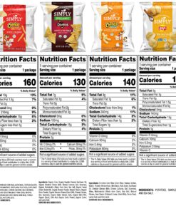Simply Brand Variety Pack, Doritos, Cheetos, Lay's, 0.875oz Bags (36 Pack) (Assortment May Vary) Simply Variety Pack 32 91aXRFKlSeL