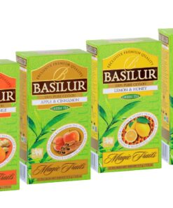Basilur | Green Tea Variety Pack | Single Origin Pure Ceylon Green Tea | Garden Fresh & Antioxidant Rich | 25 Ct String & Tag Teabags | Pack of 6 10 91accHGoArL