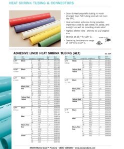 Ancor Marine Grade Electrical Heat Activated Adhesive Lined Shrink Tubing 1/4-Inch Diameter 48-Inches Long Black / 1-Pack 3 91akhQFOpTS