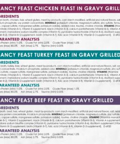 Purina Fancy Feast Grilled Poultry & Beef Collection Wet Cat Food Variety Pack - (24) 3 Oz. Cans 26 91apGpmQPvL 3
