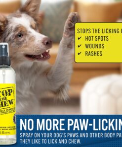 EBPP Stop the Chew 3X Strength Anti Chew Spray for Dogs - No Chew Spray for Puppies - Alcohol Free Dog Deterrent Spray - Bitter Spray for Dogs to Stop Chewing - Powerful No Chew Spray for Dogs - 8oz 31 91ar8ObY0rL