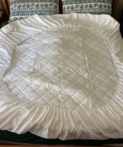 Utopia Bedding Quilted Fitted Mattress Pad (King) - Elastic Fitted Mattress Protector - Mattress Cover Stretches up to 16 Inches Deep - Machine Washable Mattress Topper White King 54 91asrUw2suL